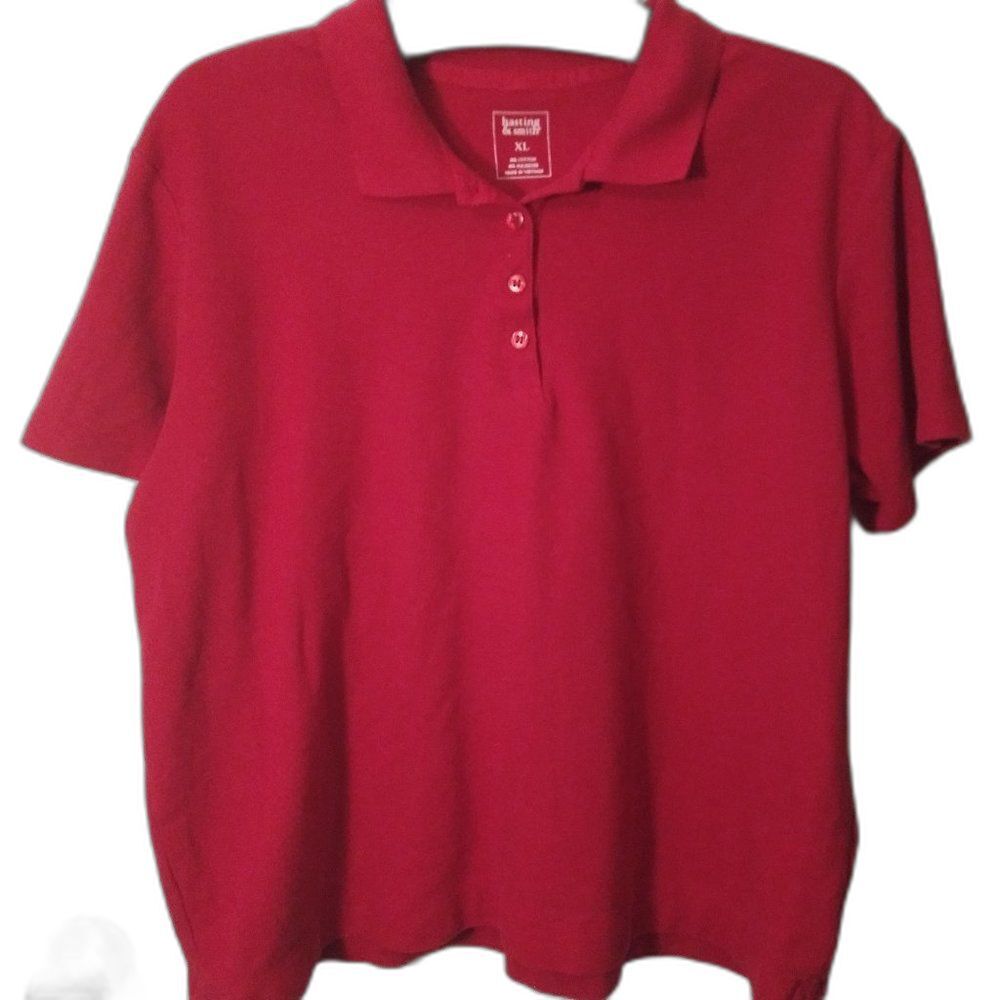 Hasting & Smith Red Short Sleeve Polo Shirt